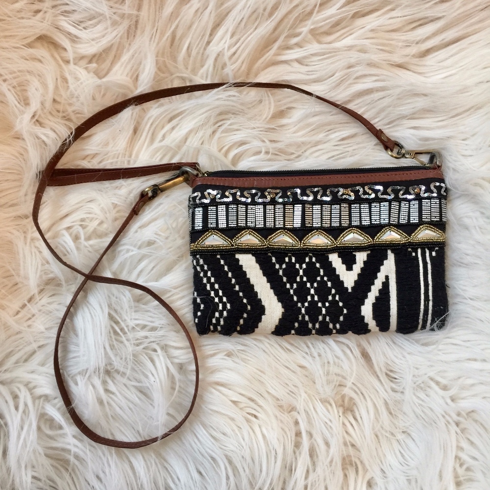 Serrv Beaded Convertible Crossbody Purse or Wristlet